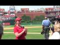 Priscilla Sings God Bless America at Phillies Game