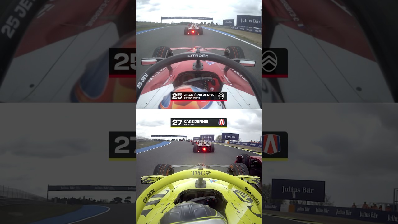 No room to breathe 😳 #cupraravalmadrideprix #formulae #motorsport #racing