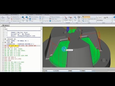 Verify G-CODE from CATIA with CIMCO Edit software CNC