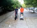 Asha and Eve on a walk