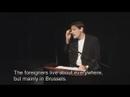 Sketch from the theatre show by Dirk Denoyelle and Kris De Jean: a parody of  Belgium's Prime Minister Guy Verhofstadt (1999-2007) trying to explain the complexe structure of Belgium to a foreign audience ... in German !