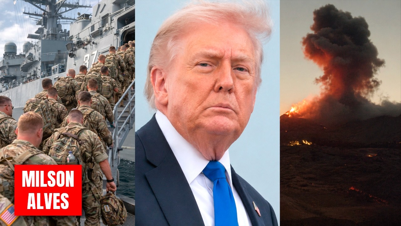 ÚLTIMAS: Base dos EUA de ataque ao IRÃ sofre INCÊNDIO - Marinha foi acionada