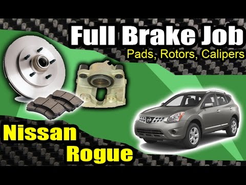 DIY: Nissan Rogue Front Brake Job & Caliper Swap [HD]