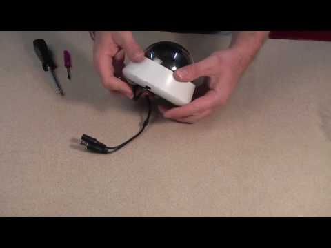 Internal dome camera with a zoom lens