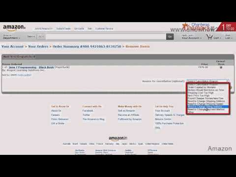 how to cancel an order from amazon