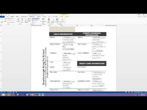 how to fill check box in word