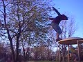 Me doing flips off of different things at Conrow Park