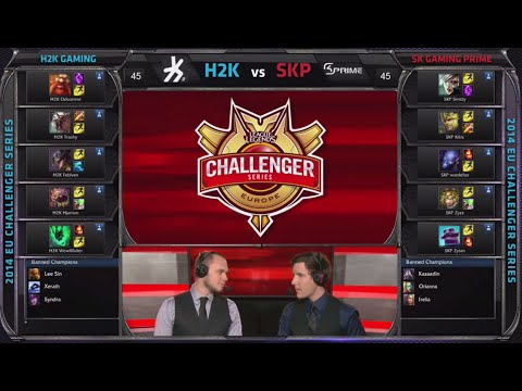 Prime - EU Challenger Summer 2014 playlist: http://bit.ly/1j3yhVb League of Legends Season 4 EU Challenger Summer series #2 SemiFinals! First match of the day - SK Gaming Prime vs H2k Gaming best...