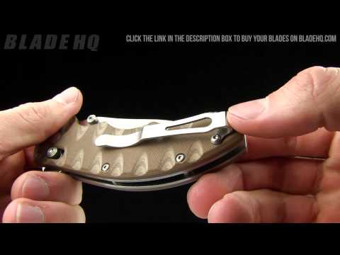 Benchmade 300SN Ball Axis Flipper Folding Knife Sand G-10 (3.05" Satin Plain)