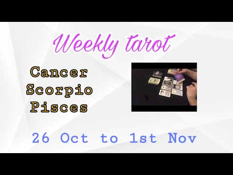 Cancer,Scorpio,Pisces; Urdu Hindi tarot: ye hefta kaisa rehy ga. 26thoct to 1st Nov 2020