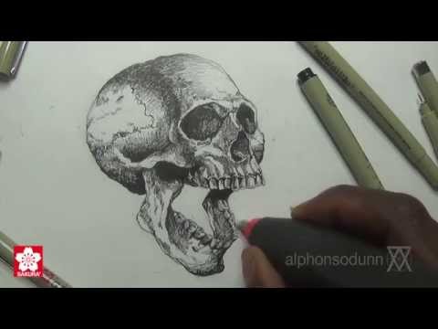 how to draw skulls