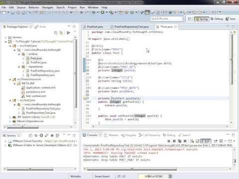 how to define a persistent class in jpa
