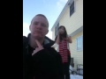 Tyler and Abby doing cinnamon challenge