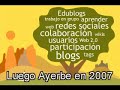 Edublogs 2008.Santiago de Compostela