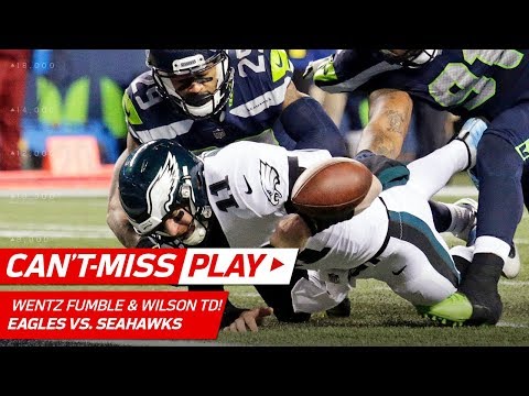 Video: Russell Wilson's Clutch Pass to Baldwin & TD Toss After Wentz's Fumble | Can't-Miss Play | NFL Wk 13