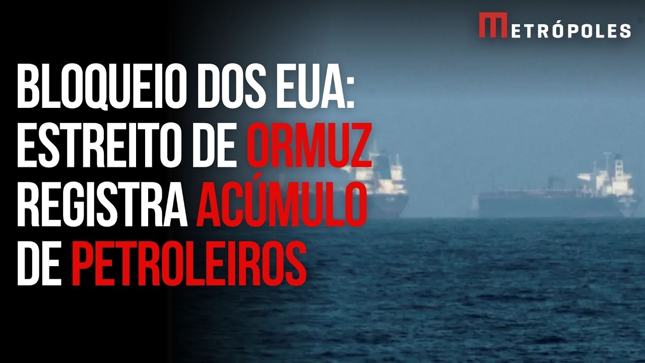 Após bloqueio marítimo dos EUA, estreito de Ormuz registra acúmulo de petroleiros