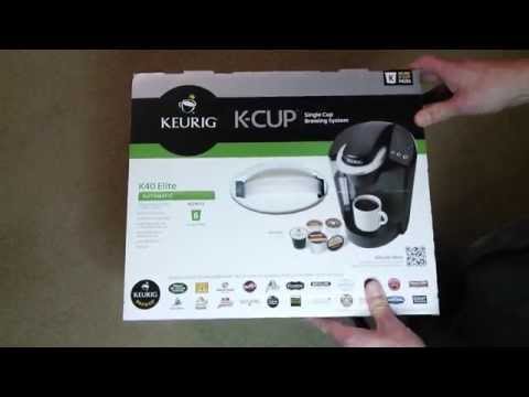 Unboxing Keurig K40 Elite K-Cup Coffee Maker Single Cup Brewing System Unboxing Keurig K40 Elite K-Cup Coffee Maker Single Cup Brewing System