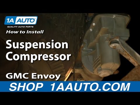 How To Install Replace Rear Air Suspension Compressor 2002-09 GMC Envoy Chevy TrailBlazer