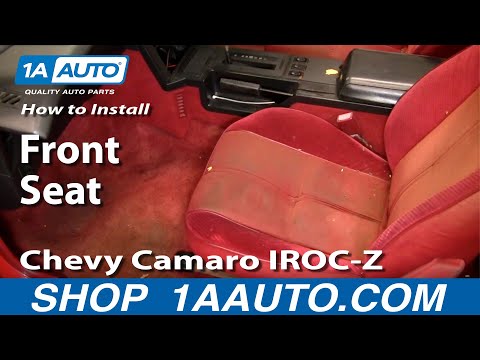 How To Install Remove Front Seats 82-92 Chevy Camaro IROC-Z Pontiac Firebird and Trans AM 1AAuto.com