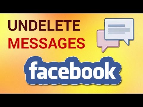 how to i retrieve deleted facebook messages