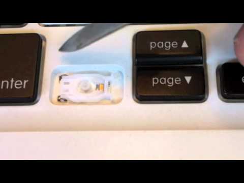 how to snap macbook keys back on
