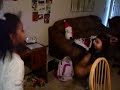 Cyn and Steph dancing and singing Get