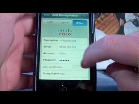 how to fill vpn on iphone