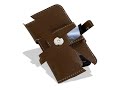 Carrymobile Leather Case for Samsung Pixon M8800/M8800H - Pouch Type (Brown)