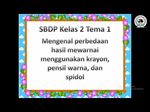 Mengenal Perbedaan Hasil Mewarnai Menggunakan Krayon, Spidol, dan Pensil Warna (Tema 1 Kelas 2)