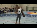 Ali Farzaneh swinging huge clubbells