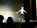 Nadya attempts her tap dance for the first time on stage