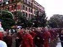 Myanmar protest - Monks lead huge protest in Yangon (Myanmar)