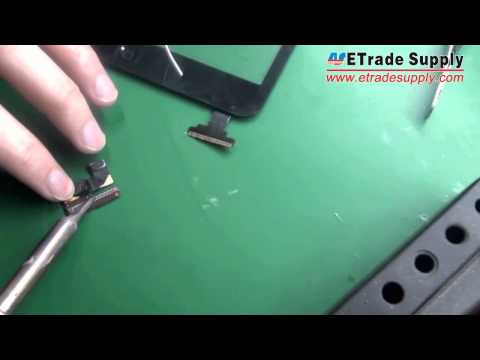 etradesupply - For iPad mini parts visit: http://www.etradesupply.com/apple/ipad/apple-ipad-mini.html Watch this video to Learn how to change the digitizer flex cable conne...