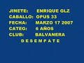 Concurso Equitación  Enrique González caballos 6 años Balva