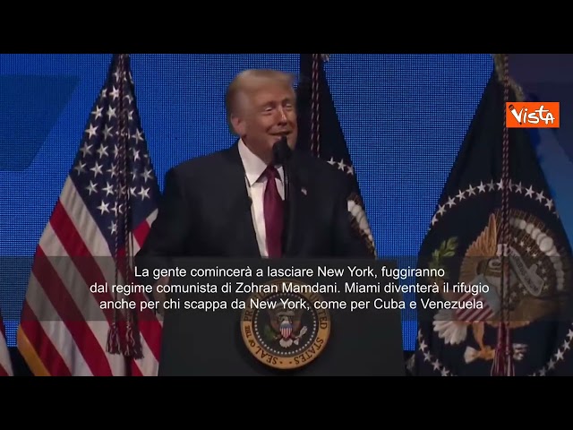 Trump: A New York ci sarà regime comunista, gente se ne andrà e Miami diventerà un rifugio