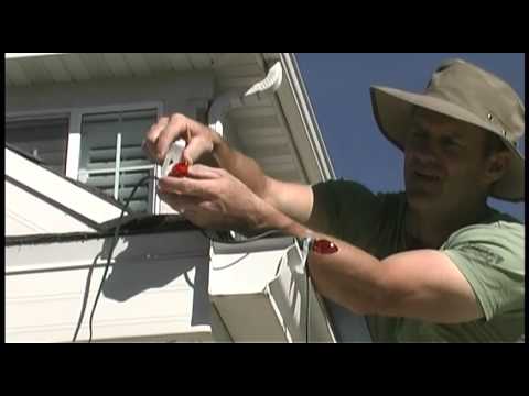 how to fasten christmas lights to a roof