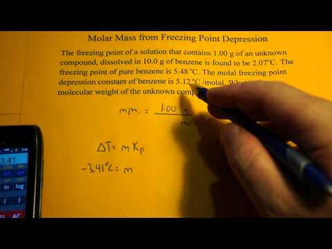 how to determine freezing point
