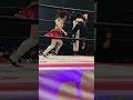 鳥喰かやがスピードで上原わかなを攻めてバク転キックを突き刺すもカウント2で上原は返すとドロップキックを放つ 東京女子プロレス「GRAND PRINCESS '23」 2023年3月18日
