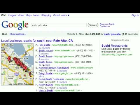 Local Business Details into Google Search