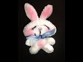 DIY Sew a SLEEPY FELT BUNNY, Simple Kids crafts, Easter bunny, felt dolls, free download pattern