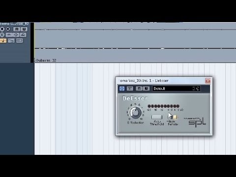 Tutorial Gate y DeEsser en Cubase; Puerta de ruido y reducción de S