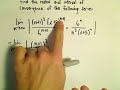 Interval and Radius of Convergence for a Series, Ex 2