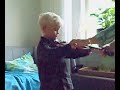 Lars speelt viool