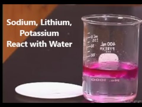 how to react sodium with water