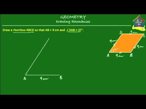 how to draw rhombus