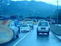 Traffic jam due to flood in Telipok