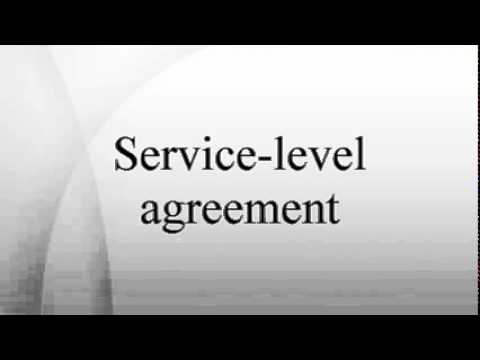 how to define service level agreement