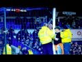 Everton v Man City Fan Handcuffs Himself to Goal Post