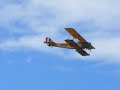 Curtis Jenny Biplane fly-by