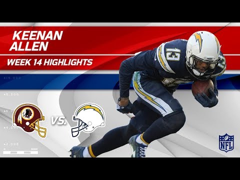Video: Keenan Allen's 6 Grabs & 111 Yards vs. Washington! | Redskins vs. Chargers | Wk 14 Player Highlights